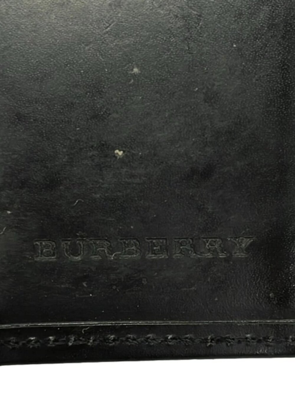 Burberry Black Beige Leather Cotton Hardware Key Case - Picture 5 of 6